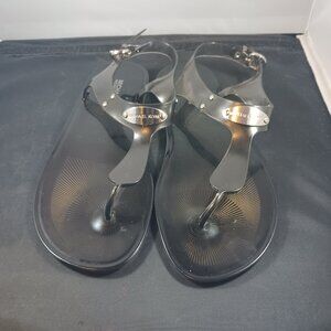 Michael Kors Jelly Black Slingback Thong Sandal size 8M